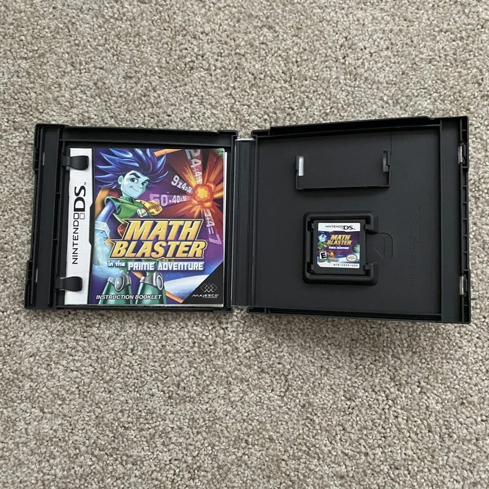 Nintendo DS Game Math Blaster in the Prime Adventure w/Case